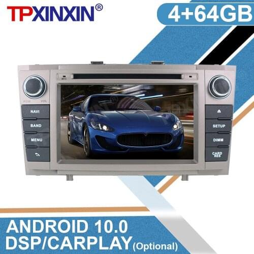 For Toyota T27 Avensis 2009-2015 Android 10.0 Car DVD GPS Radio Stereo 4G+64GB WIFI Free MAP Quad Core DSP IPS Multimedia Player