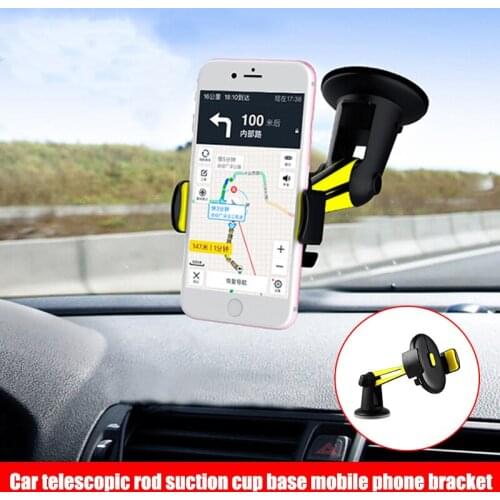 Car Phone Holder Shockproof Flexible 360 Rotation Suction Portable Phone Stand Bracket FKU66