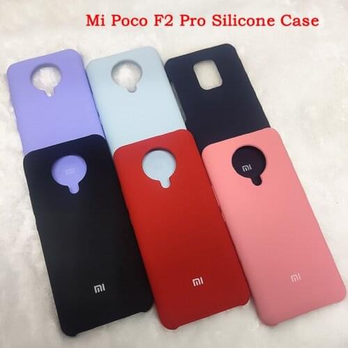 Mi Poco F2 Pro Case Xiaomi Redmi Note 9 9S Pro Silky Soft-Touch Liquid Silicone Protective Cover Shell For Poco F2 Pro Note9 Pro