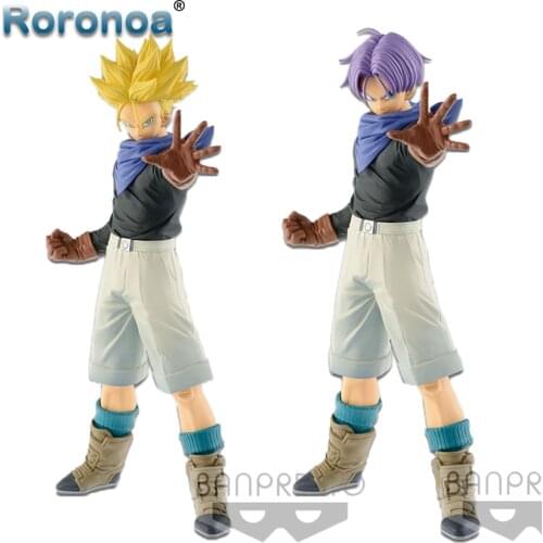 RORONOA Original Banpresto D B GT Ultimate Soldiers SSJ Trunks PVC Action Figure Collection Model Toys Figurals Brinquedos