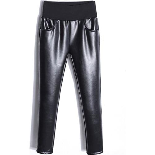 JMPRS Skinny Women Faux Leather Pencil Pants Black Slim High Wasit Plus Size High Elastic Punk Rock Gothic Ladies Legging S-6XL