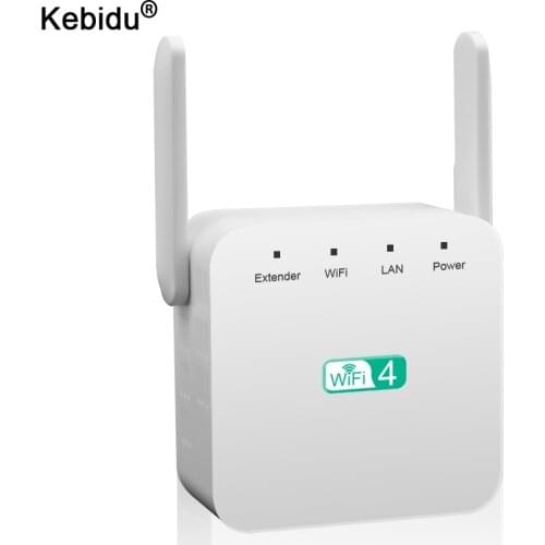 Kebidu Wireless WiFi Repeater WiFi Booster 300Mbps WiFi Amplifier Wi-Fi long Signal Range Extender Wi Fi repeater 802.11N