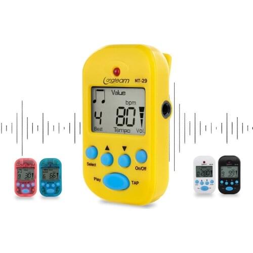 Mini Metronome Professional Digital LCD Clip-on Digital Tuner for Guitar Piano Guitar Accessories Mooer Pedal Guitar GP132