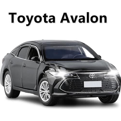1/32 Toyota AVALON Diecast Alloy Car Model The Front Wheels Can Be Steered Model With Sound Light Educational Toys For Children