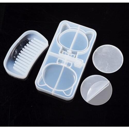 Set Silicone Comb Mold Makeup Mirror Resin Casting Molds For Handcraft Epoxy Resin Jewelry Making DIY Supplies Resin Mould Kits