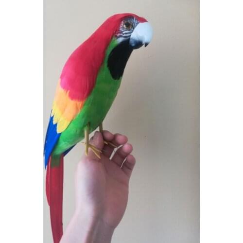 Foam&feathers vivid bird large 43cm parrot pastoral handicraft,garden decoration gift b1227
