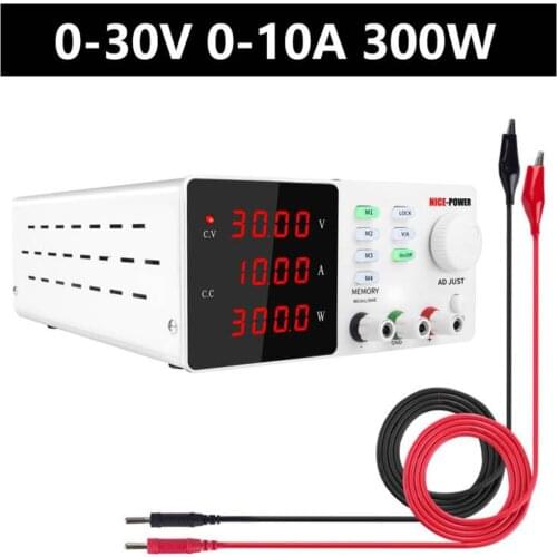 Newest NICE-POWER Laboratory Power Supply 30V 10A 60V 5A Adjustable High Precision Memory Digital Programmable DC Power Supply