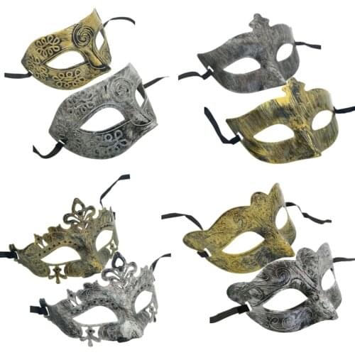 Unisex Retro Flat Head Mask Movie Cosplay Vendetta Hacker Mask Half Face Halloween Christmas Party Mask Adult Kids Film Theme