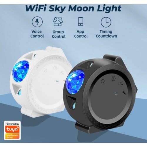 Smart Wifi Control Stars Moon Projector Galaxy LED Light Powered By USB Party Night Light Home Decor Christmas Gift Kids Gift