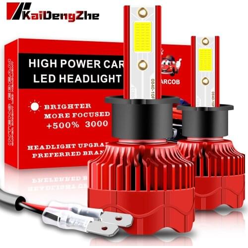 2Pcs H3 LED Canbus LED Headlights 50W 4800LM 6000K Car Light Bulbs Automobiles Lamp With COB Chips Fog Light Car Accessories
