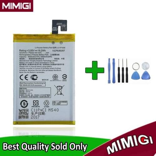 Toolsets+ Original 5000mAh C11P1508 Battery For ASUS Zenfone Max 5000 5000Z ZC550KL Z010AD Z010DD C550KL Z010DA Mobile Phone