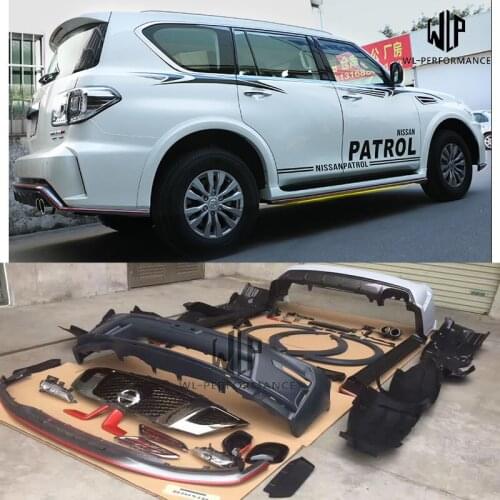Y62 ABS unpainted Car body kit Front bumper Rear bumper Side skirts Car styling For Nissan Patrol Y62 Nismo Sport body kit 12-17