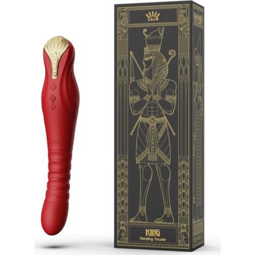 ZALO king Retro vibrator telescopic G spot silicone magic wand APP control massager Adult sex toys for women Mini gun machine