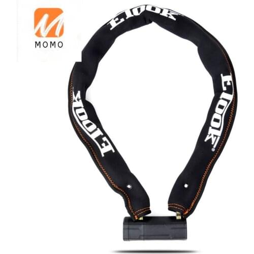 Motorcycle Electric Bike Password Chain Lock with Full Metal Enclosed Steel Chain 9mm EVA sleeve