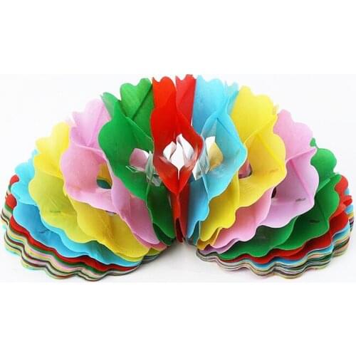 2pcs Circle Compression Flower Stage Magic Tricks Props Accessories Gimmick Flower Magic Trick Kid Child Puzzle Toy