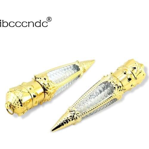 3ml Empty Wands Shape Plastic Lip Gloss Tube Lipgloss Container DIY Gold Carrot Refillable Lip Gloss Bottle Lipstick Bottle Tool