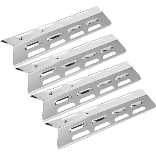 4Pcs Stainless Steel Gas Grill Oven Heat Plate Heat Tents Deflector Burners Cover Kitchen Cooking Tools BBQ Accessories