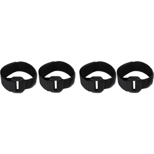 4pcs No Crow Collar for Roosters No Crowing Belt Neckband Poultry Supplies Black