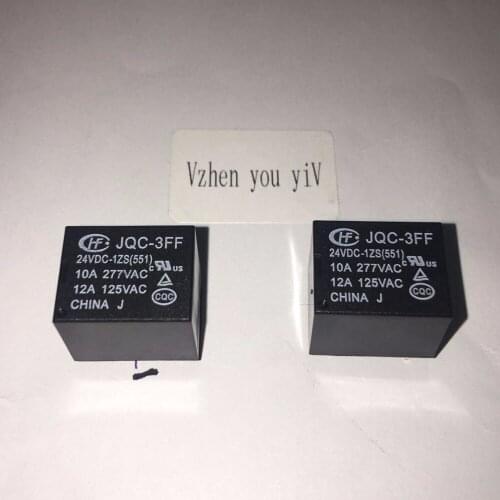 5pcs/Original power relay JQC-3FF-24VDC-1ZS JQC-3FF-24V HF 5pin