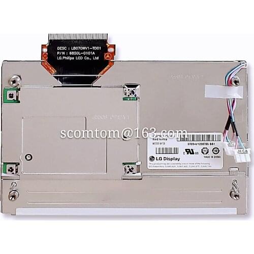 7inch LCD Screen Display LB070WV1-TD01 LB070WV1 TD01 LB070WV1(TD)(17) LB070WV1 TD17 for W204 Car GPS LCD Modules