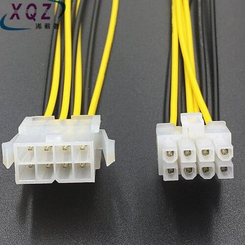 8 pin male to female extension ATX 12V CPU EPS P4 Power Extension Cable 8pin Wire Power Supply for Bitcoin Miner Mining Machine