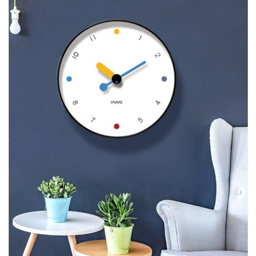 Creative Big Wall Clock Cartoon Cute Childrens Room Wall Clock Home Living Room Decoration Clock Mute Clock Battery Operation