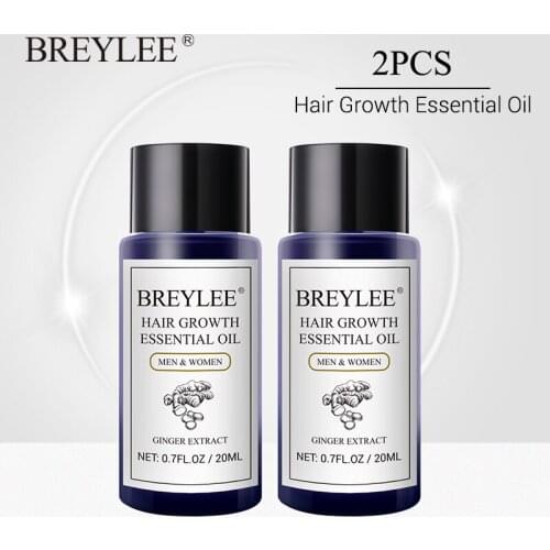 BREYLEE Hair Growth Essential Oil 2PCS Fast Powerful Hair Products Hair Care Prevent Baldness Anti-Hair Loss Serum Increase Hair