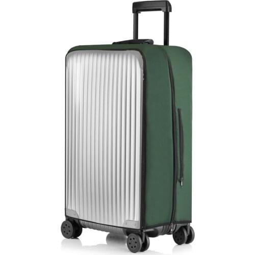 PVC Transparent Suitcase Covers Zipper Travel Luggage Cover Elastic Cloth Dusproof Suitcase Protective Covers Travel Accessories