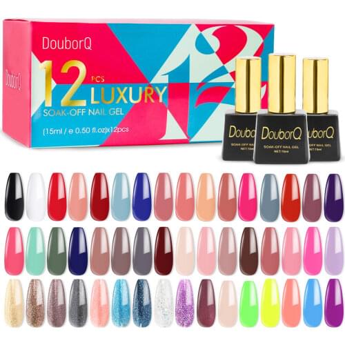 12color/Lot Gel Polish For Nails Manicure Colors Vernis Semi Permanent Primer Nail Art Hybrid Gel Varnishes Nail Polish