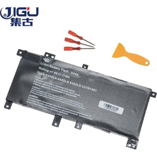 JIGU New Laptop Battery C21IN401 C21INI401 C21N1401 C21PqCH For Asus A455L K455LD NOTEBOOK X455 X455LA X455LD X455DG X455LF