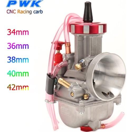 CNC PWK Carburetor 34 36 38 40 42mm Racing carb For Dirt Bike Scooters ATV UTV with Power Jet Used 125-600cc