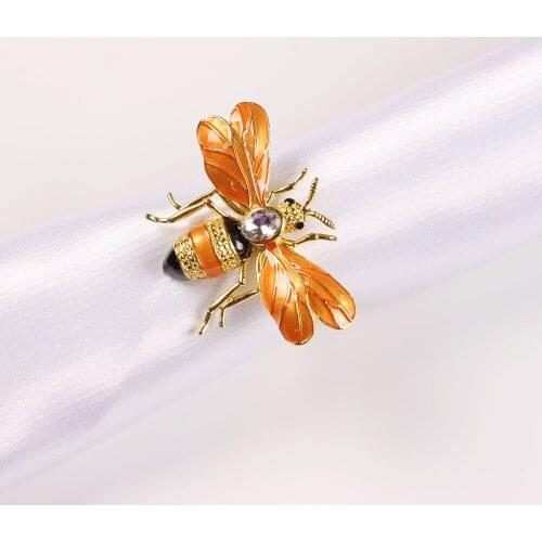 10pcs/lot Creative exquisite napkin ring animal insect napkin buckle holiday party tableware napkin ring desktop decoration