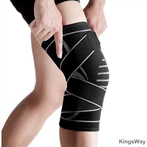 2Pcs Knee Support Professional Protective Sports Knee Pad Breathable Bandage Knee Pad for Basketball Tennis Cycling Sport 2020