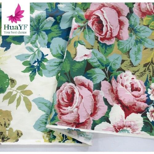 New arrive Big Floral Series Twill Cotton Fabric,Patchwork Cloth DIY Sewing Quilting Fat Quarters Material For Baby&Child HY0234