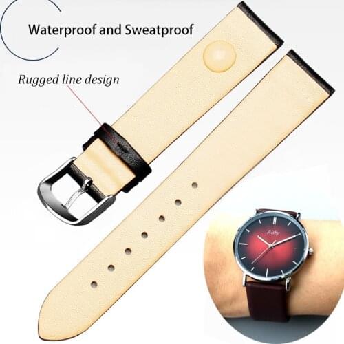 Watch Band Leather Straps 12mm-24mm Watch Accessories High Quality Brown Colors Watchbands