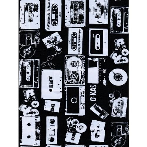 Peel And Stick Wallpaper Art Black White Radio Magnetic Tape Stitching Textured Self Adhesive Wallpaper For Kitchen Decoration