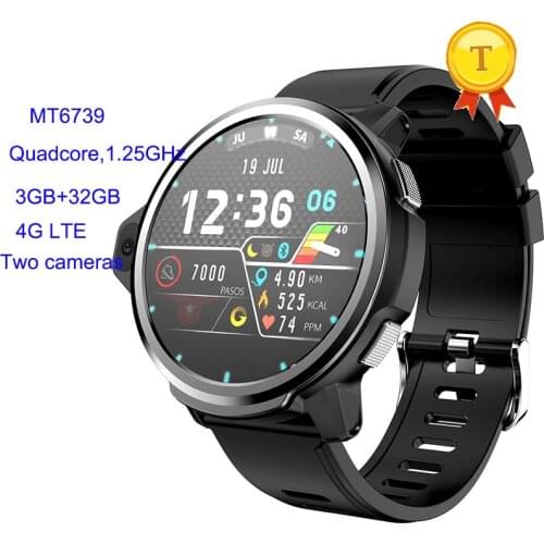 New arrival 4G big round Smart Watch big Battery Face ID Unlock 3GB 32GB two Camera Barometer heart rate Sports Smartwatch Men