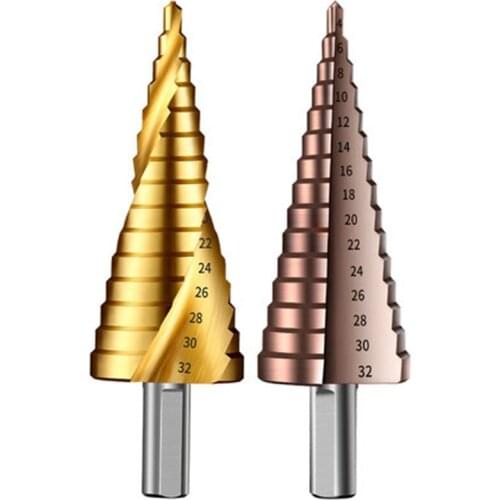 4-32mm Step Drills For Metal Iron Plate Opening Punchers M35 Cobalt Metal Drill Tool brocas escalonadas para metal