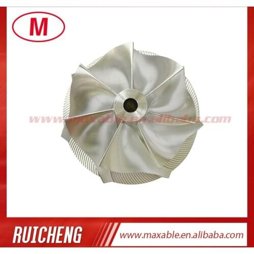 TD04HL 49189-x 47.04/58.00 mm 7+0 blades high performance turbocharger billet/milling/aluminum 2618 compressor wheel