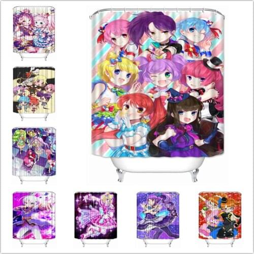 Musife Custom High Quality PriPara shion and sophie Shower Curtain Waterproof Bathroom Polyester Fabric Bathroom Curtain