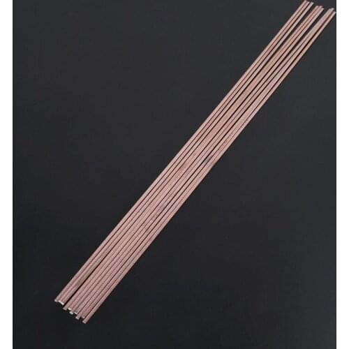 10pcs Low Temperature Flat Soldering Rods For Welding Brazing Repair 3x1.3x400mm