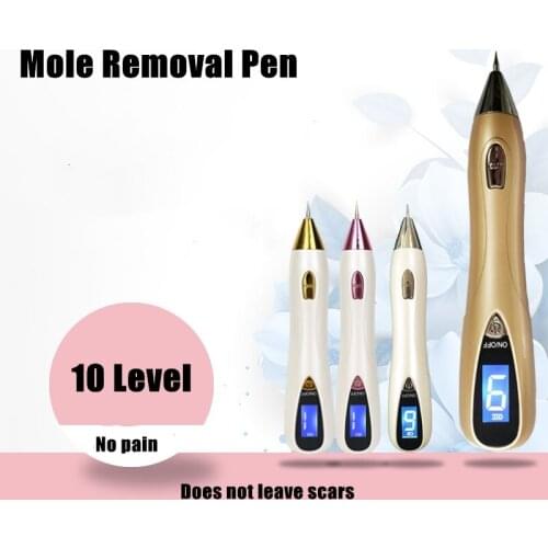 10 Level LCD Face Skin Dark Spot Remover Mole Tattoo Removal Laser Plasma Pen Machine Facial Freckle Wart Removal Beauty Care