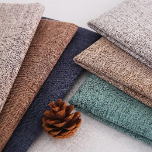 150*50cm Plain Twill Linen Upholstery Fabric for Sofa Furniture Materials Tablecloth Curtain Cloth DIY Sewing Needlework