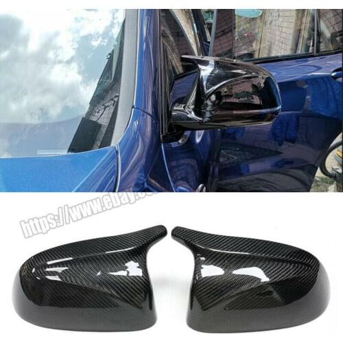 2PCS Real Carbon fiber Rear view mirror cover for BMW X5 X5X3 X4 2018-2019