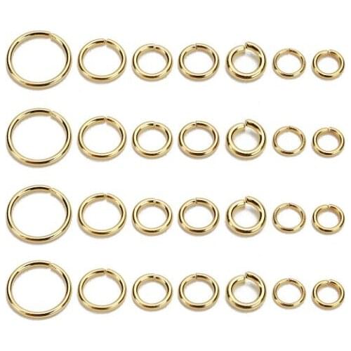 200pcs/lot Wholesale Open Circle Jump Rings Necklace Bracelet Earring Pendant Connectors DIY Making Jewelry Crafts Accessories
