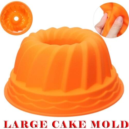 3D Round Large Cake Mold Muffin Cupcake Pumpkin Pastry Making Mold Tools Cookie Mousse Dessert Bakeware Decoration Accessories