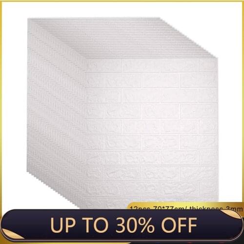 3D DIY Decor Home Brick Wall Stickers Living Room Waterproof Foam Room Adhesive Sticker Wallpaper for Kitchen
