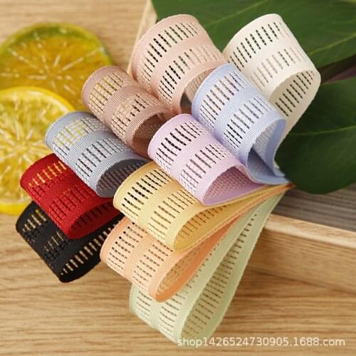 5 yards Hollow Stripes Ribbon for Diy Hairwear Bows Gifts Flowers Packaging Ribbons Bag Clothing Accessories