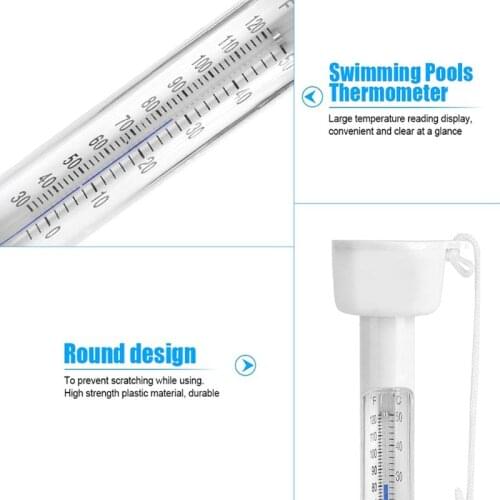 Large Floating Pool Thermometer Pro Water Thermometers for Outdoor Indoor Swimming Pools Spas Hot Tubs Fish Ponds C1FF