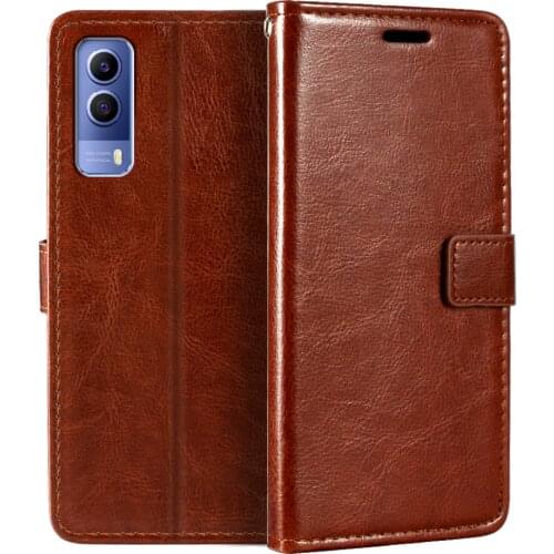 Case For Vivo Y53s V2069A Wallet Premium PU Leather Magnetic Flip Case Cover With Card Holder And Kickstand For Vivo Y53s V2069A